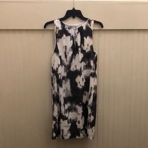 black and white dress